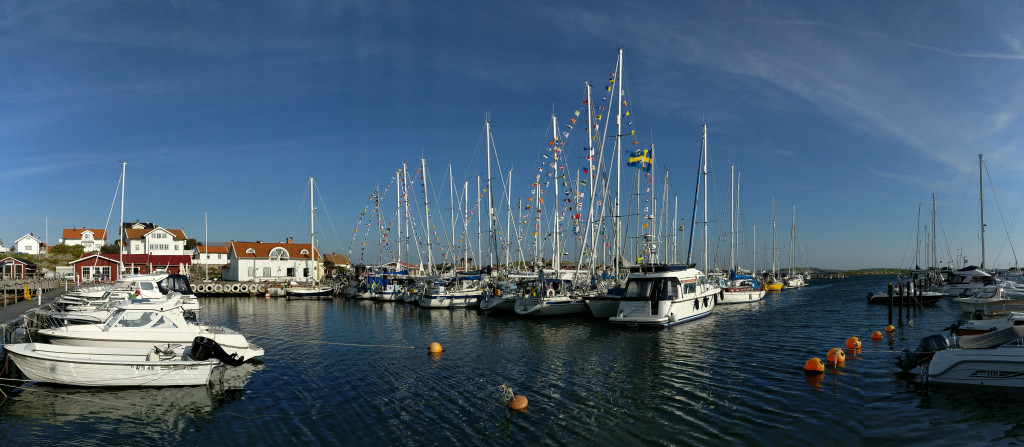 Panorama Hälsö hamn